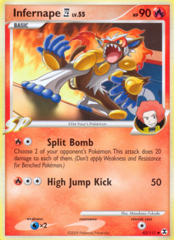Infernape 4 - pokemon TCG Card