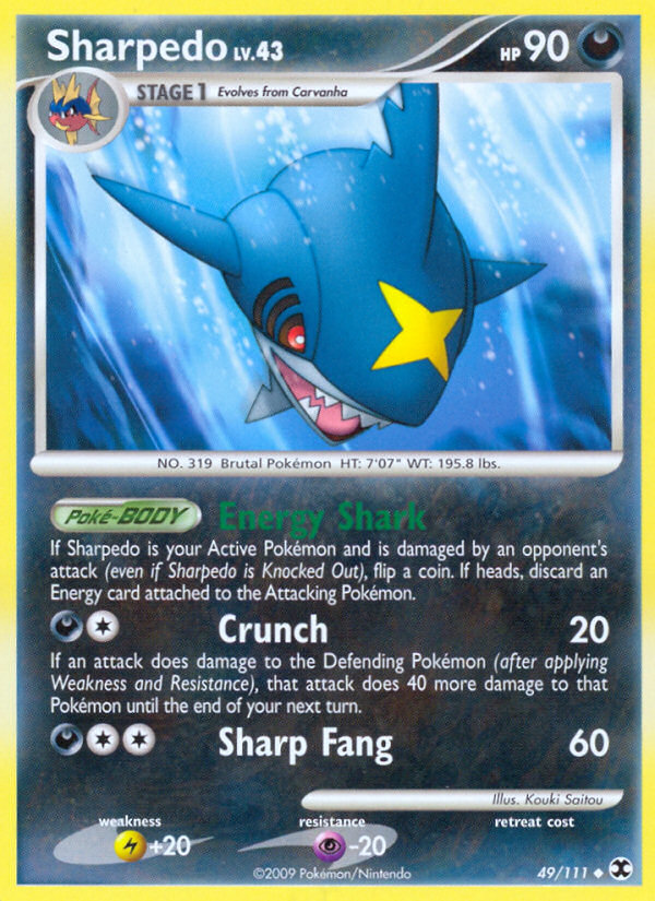 Sharpedo - Pokémon TCG Card