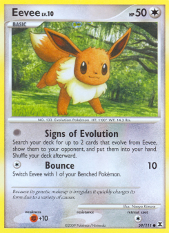Eevee - pokemon TCG Card