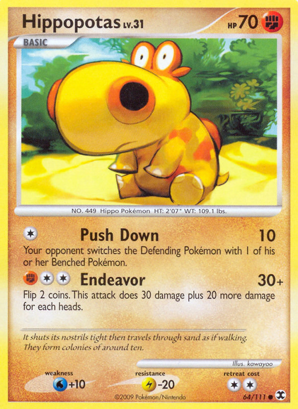 Hippopotas - Pokémon TCG Card