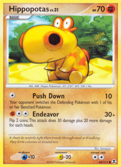 Hippopotas - pokemon TCG Card