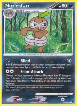 Nuzleaf - pokemon TCG Card