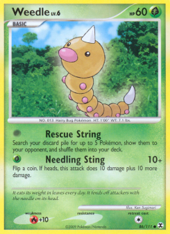 Weedle - pokemon TCG Card