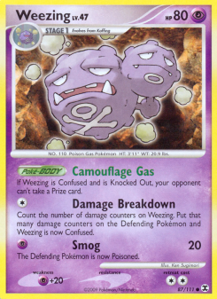 Weezing - pokemon TCG Card