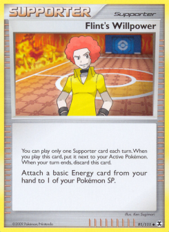 Flint's Willpower - pokemon TCG Card