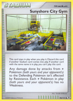 Sunyshore City Gym - pokemon TCG Card