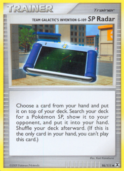 Team Galactic's Invention G-109 SP Radar - pokemon TCG Card