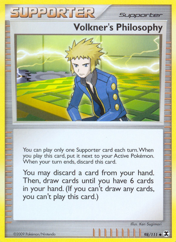 Volkner's Philosophy - Pokémon TCG Card