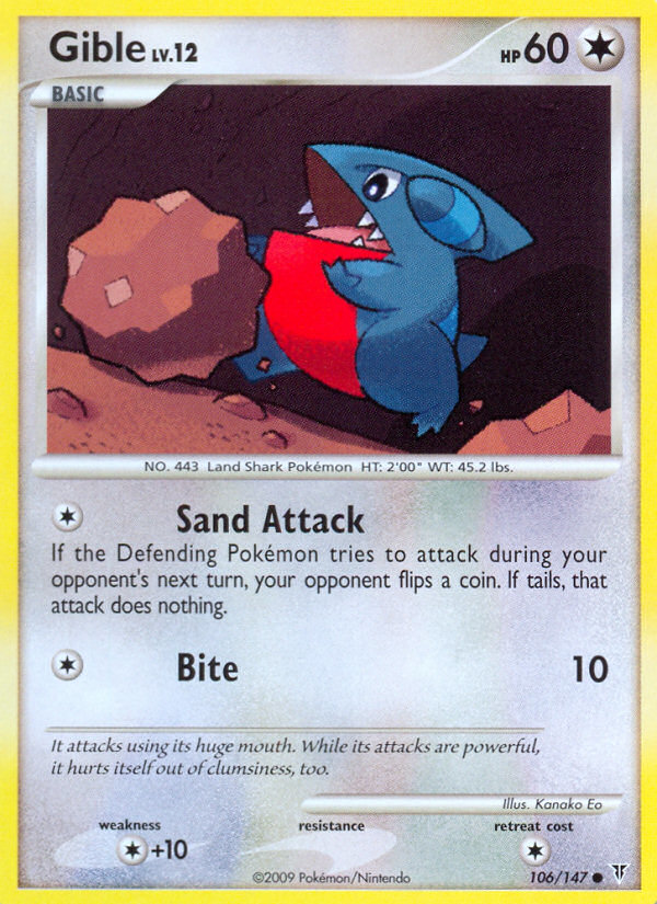 Gible - Pokémon TCG Card