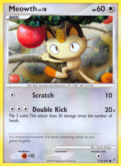 Meowth - pokemon TCG Card