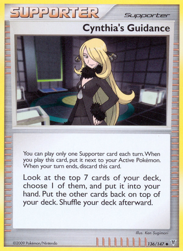 Cynthia's Guidance - Pokémon TCG Card