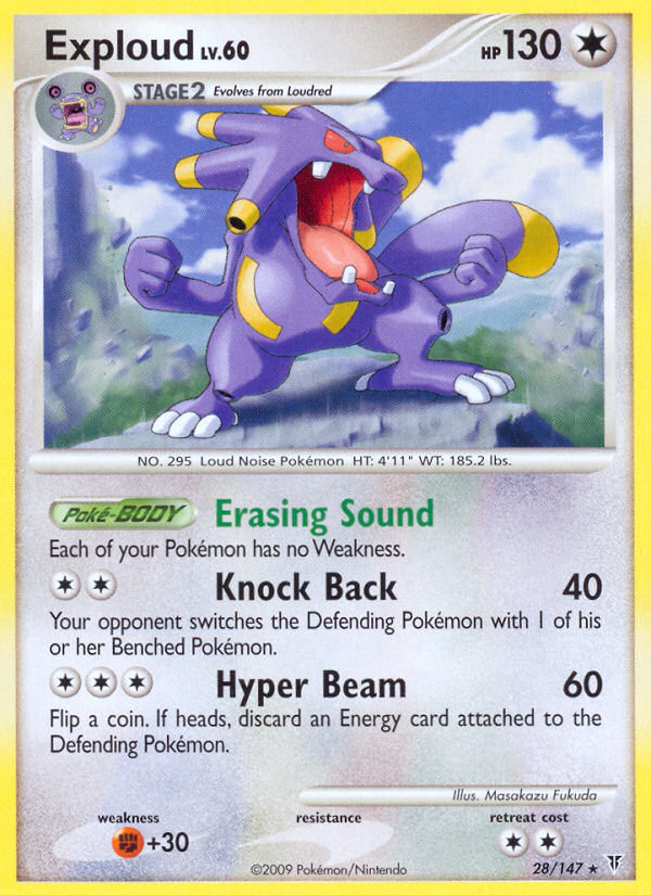 Exploud - Pokémon TCG Card