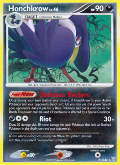Honchkrow - pokemon TCG Card