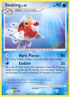 Seaking - pokemon TCG Card