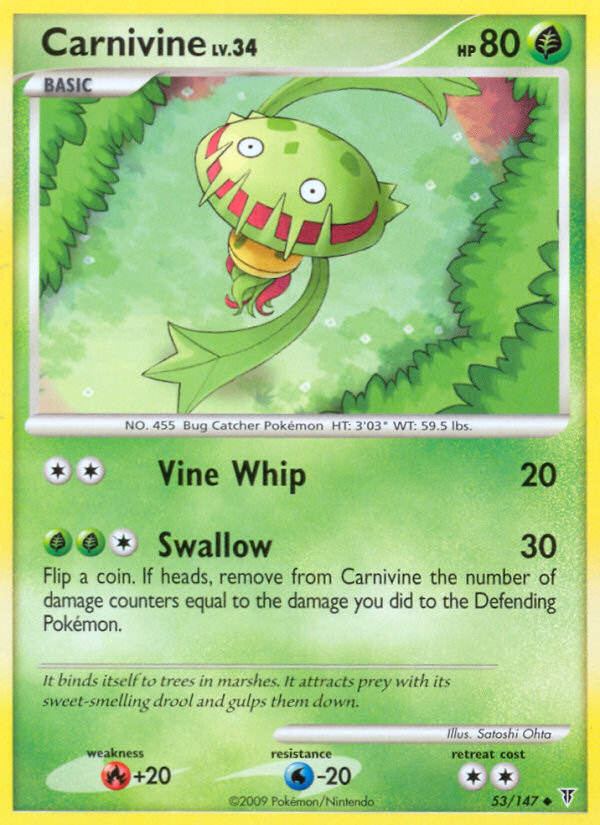 Carnivine - Pokémon TCG Card