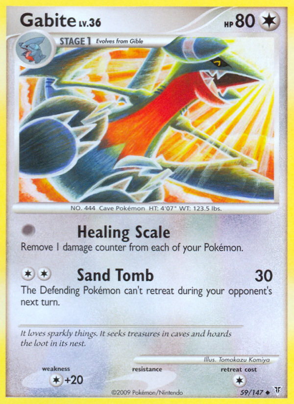 Gabite - Pokémon TCG Card