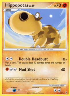 Hippopotas - pokemon TCG Card