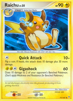 Raichu - pokemon TCG Card