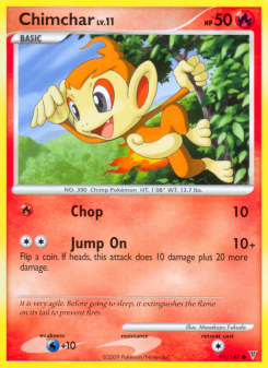 Chimchar - pokemon TCG Card