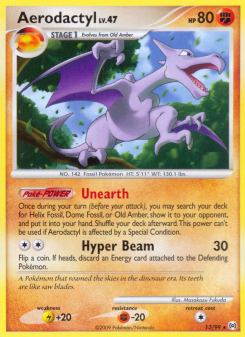 Aerodactyl - pokemon TCG Card