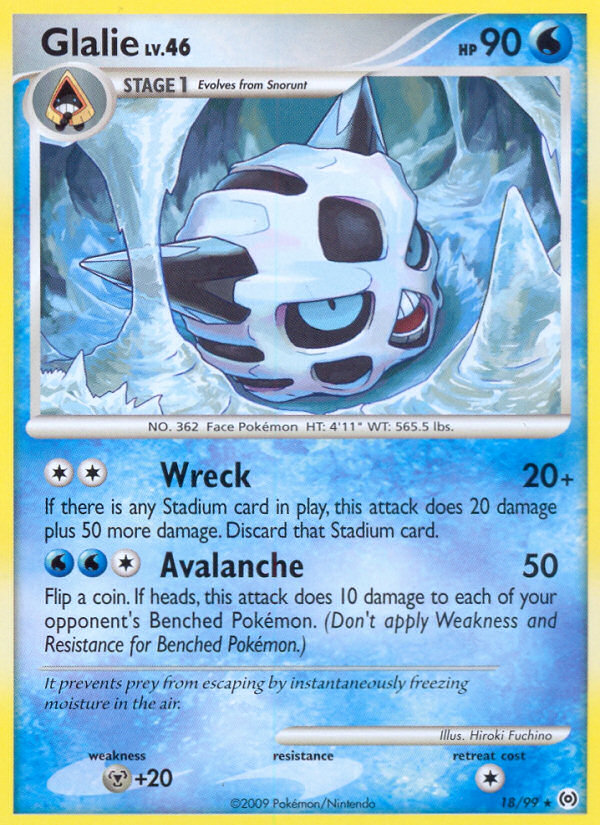 Glalie - Pokémon TCG Card