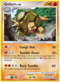 Golem - pokemon TCG Card