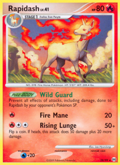 Rapidash - pokemon TCG Card