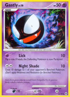 Gastly - pokemon TCG Card