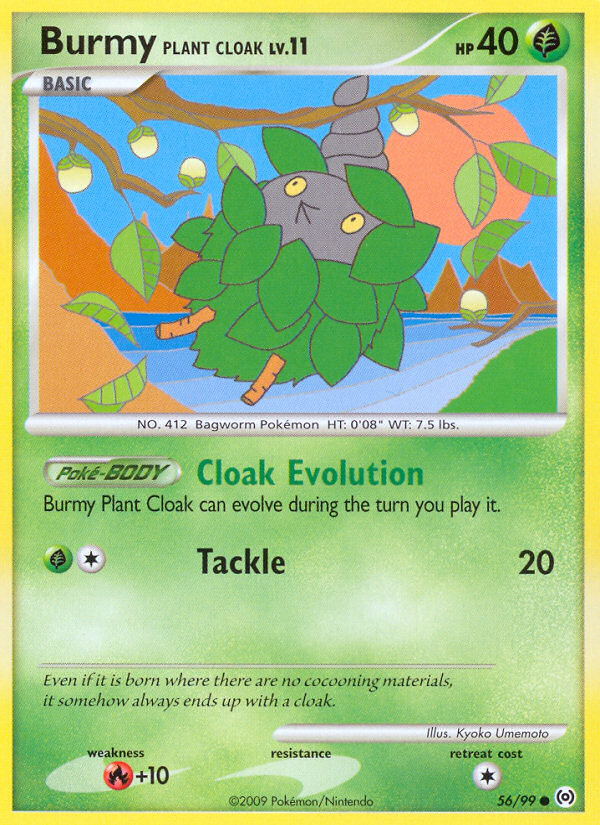 Burmy Plant Cloak - Pokémon TCG Card