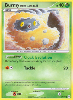 Burmy Sandy Cloak - pokemon TCG Card
