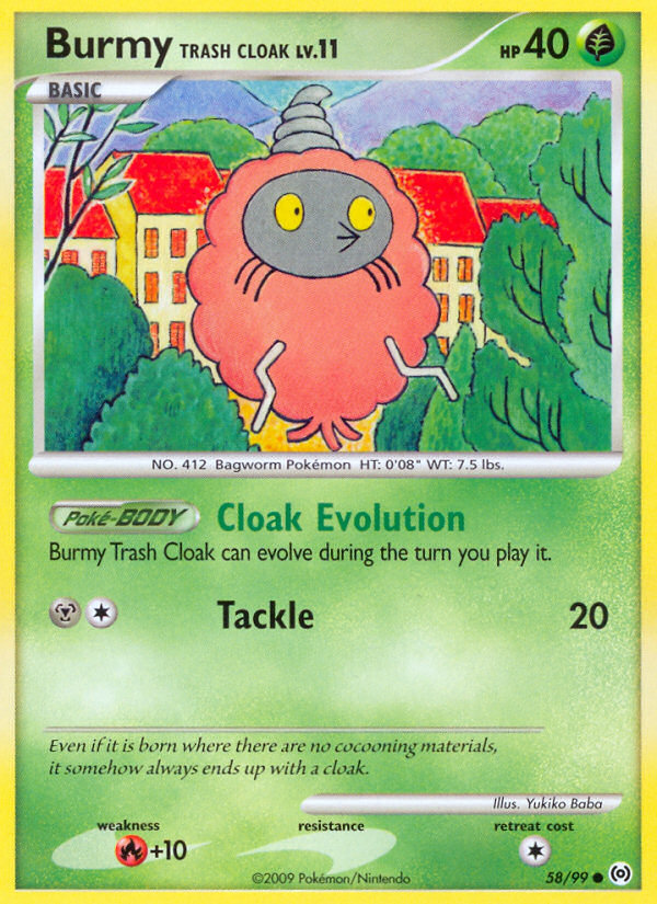 Burmy Trash Cloak - Pokémon TCG Card