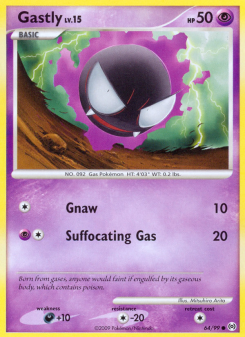 Gastly - pokemon TCG Card
