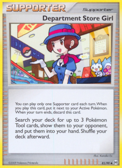 Department Store Girl - pokemon TCG Card