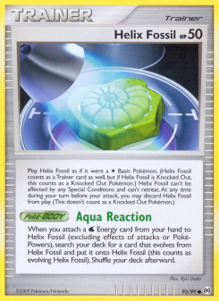 Helix Fossil - pokemon TCG Card
