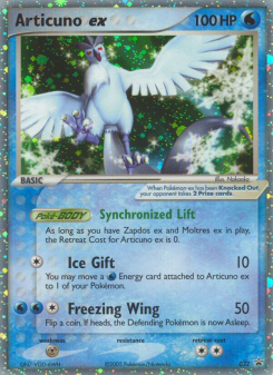Articuno ex - pokemon TCG Card
