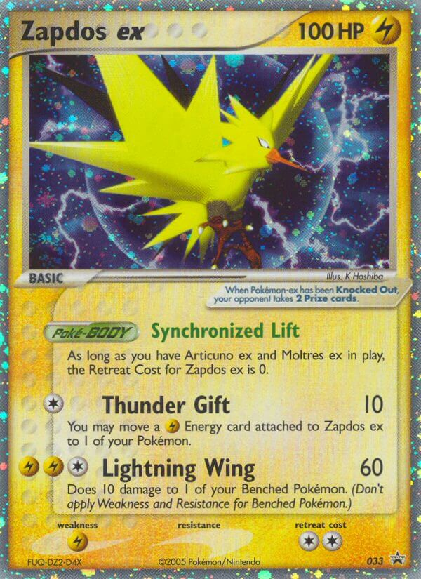 Zapdos ex - Pokémon TCG Card