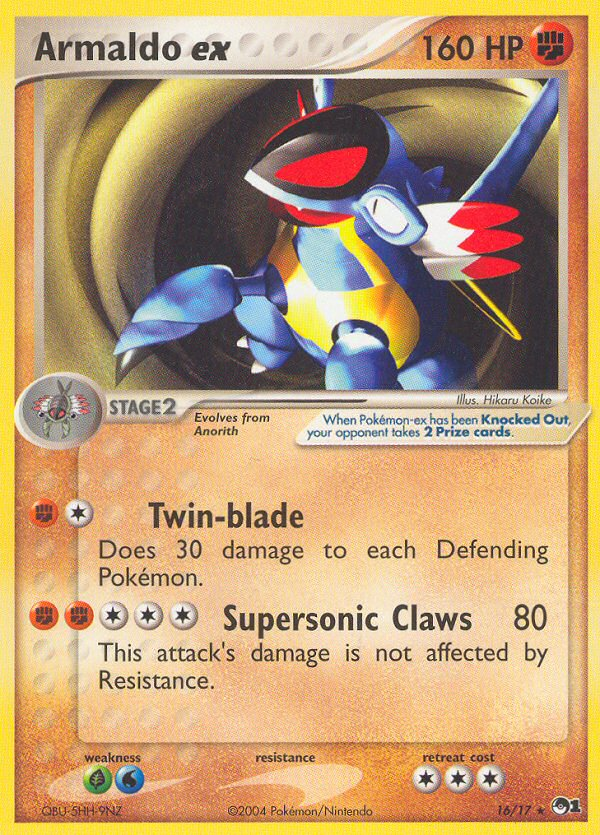 Armaldo ex - Pokémon TCG Card