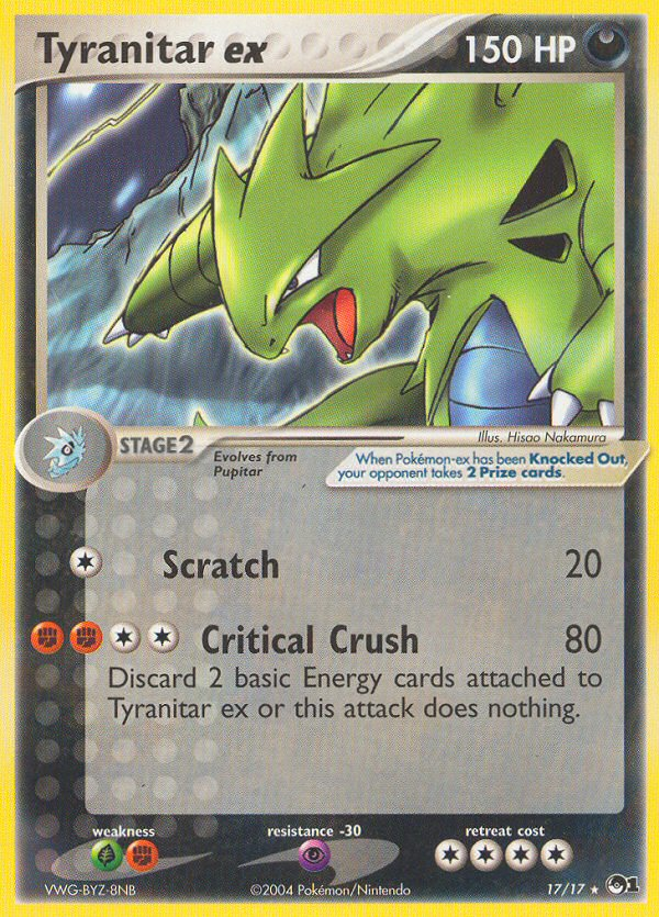 Tyranitar ex - Pokémon TCG Card