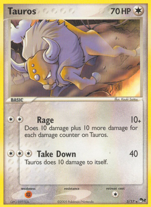 Tauros - Pokémon TCG Card