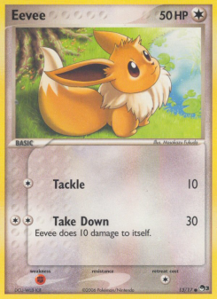 Eevee - pokemon TCG Card