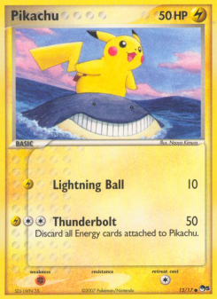 Pikachu - pokemon TCG Card