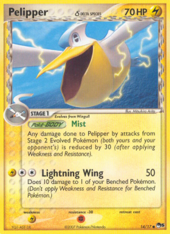 Pelipper δ - pokemon TCG Card