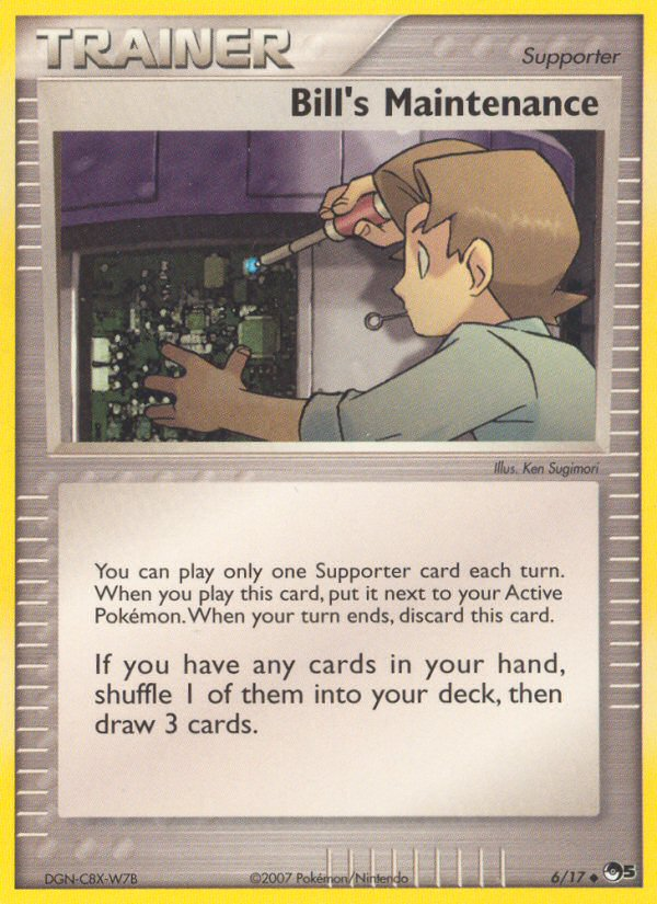 Bill’s Maintenance - Pokémon TCG Card