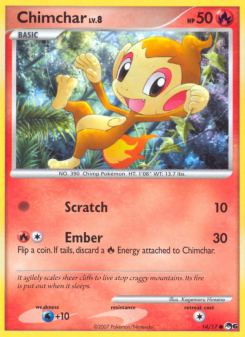Chimchar - pokemon TCG Card