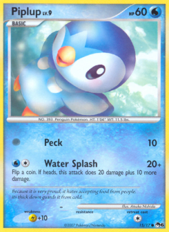 Piplup - pokemon TCG Card