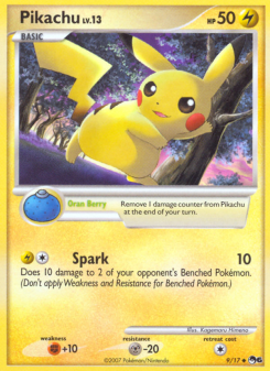 Pikachu - pokemon TCG Card