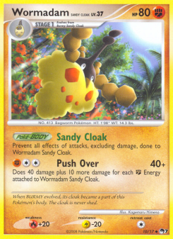 Wormadam Sandy Cloak - pokemon TCG Card