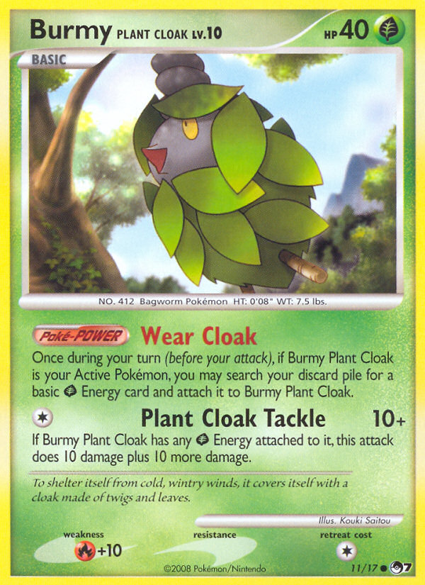 Burmy Plant Cloak - Pokémon TCG Card