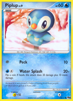 Piplup - pokemon TCG Card