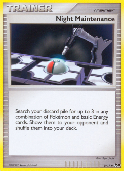 Night Maintenance - pokemon TCG Card